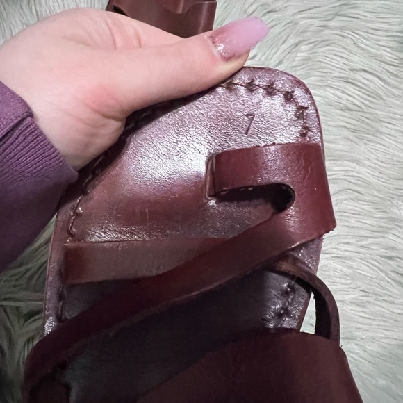 Camel Leather Sandals - Picture 10 of 10